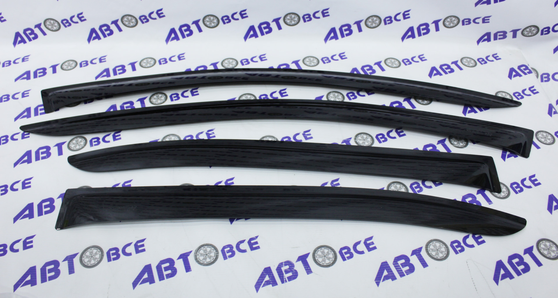 Дефлекторы боковых стекол (ветровики) Volkswagen Jetta VI 2010г. (комплект 4 шт) AIR